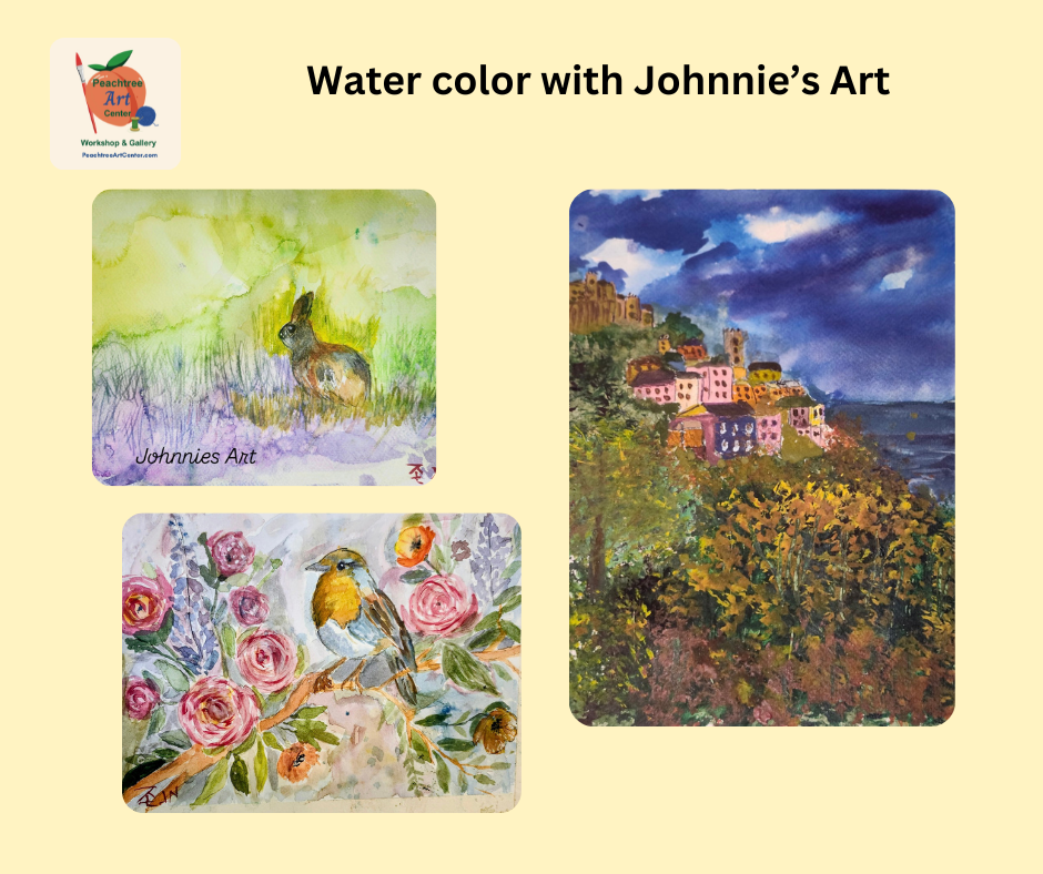 06/15/26, 6pm, Water color with Johnnie's Art, beginner