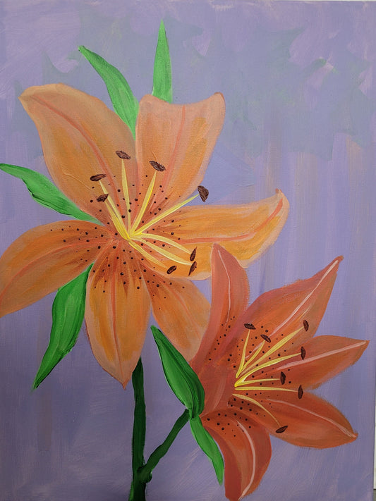 02/22/26, 2:30pm, Orange Stargazer Lily