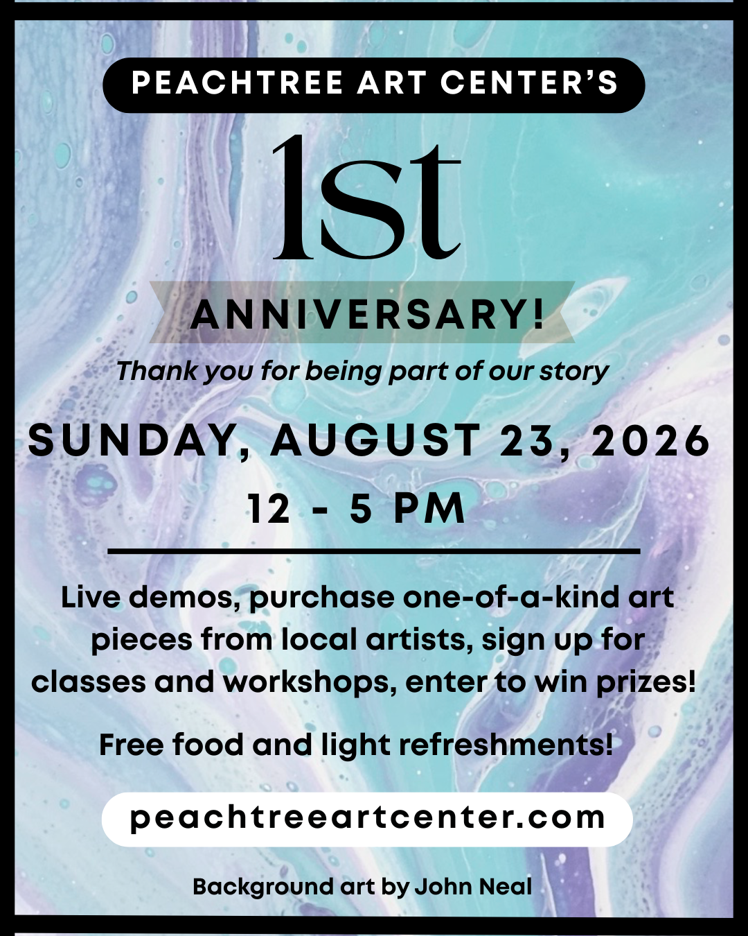 08/23/26, 12pm, 1 year anniversary!