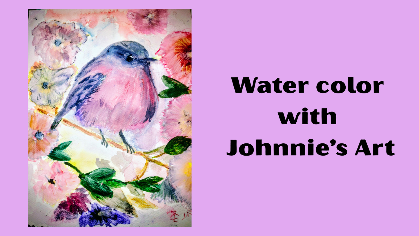 06/15/26, 6pm, Water color with Johnnie's Art, beginner