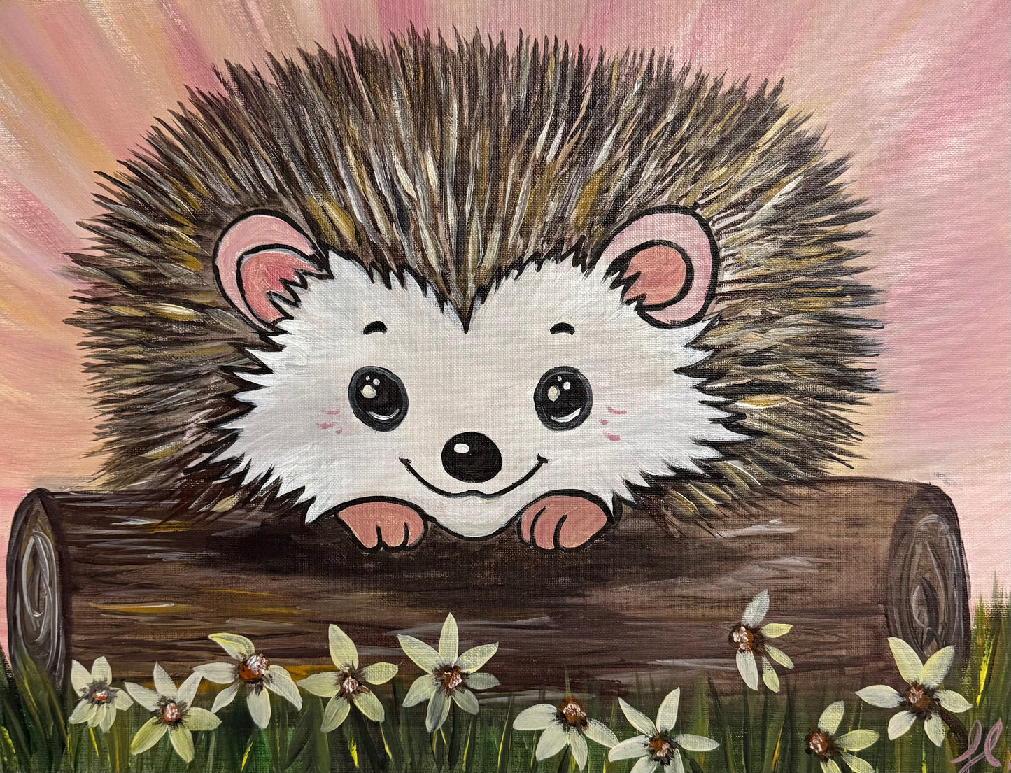 07/11/26, 10am, Acrylic Artistry/Happy Hedgehog