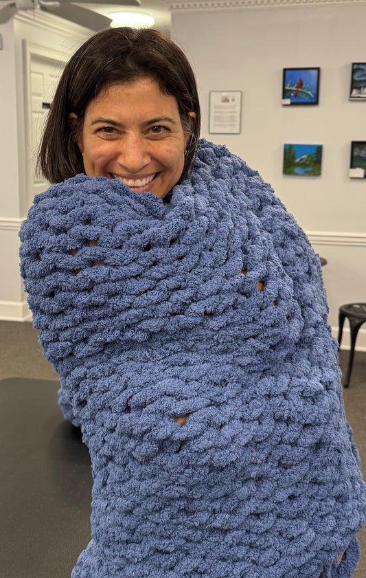 11/09, 4:30pm, Chunky Blanket-making