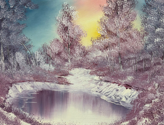 12/15, 6pm, Paint Like Bob Ross/Winter Sun