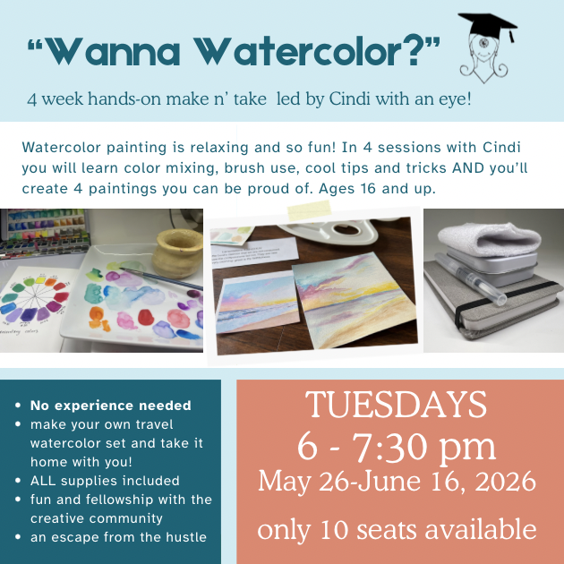 05/26/26, 6pm, Watercolor Make & Take with Cindi